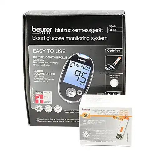 Blutzuckermessgerät Beurer Blutzucker Messgerät GL 44 mg/dl