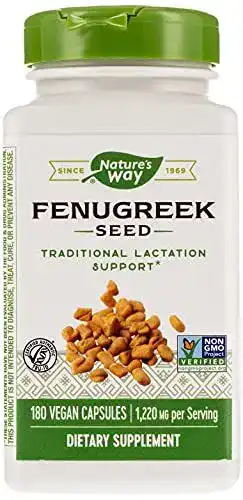 Bockshornklee NATURE’S WAY, Fenugreek, 610mg, 180 Kapseln