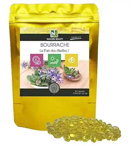 Borretschöl-Kapseln NAKURU Borretschöl, 60 Kapseln von 703mg