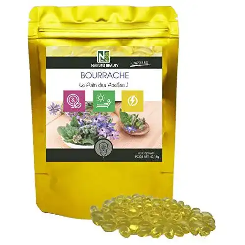 Borretschöl-Kapseln NAKURU Borretschöl, 60 Kapseln von 703mg