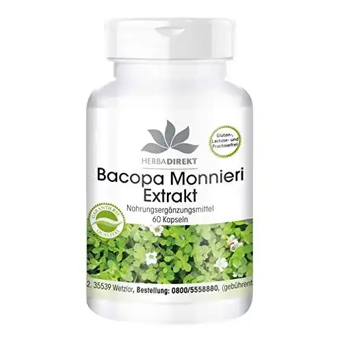 Brahmi herba direct Bacopa Monnieri Kapseln, Extrakt, 60 Kapseln