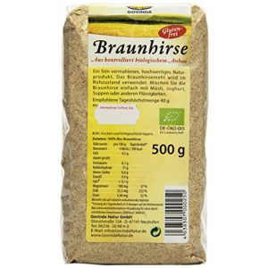 Braunhirse Govinda glutenfrei, 2er Pack (2 x 500 g)