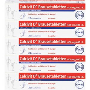 Calcium-Brausetablette CALCIVIT D, 600 mg/400 I.E, 100 St.