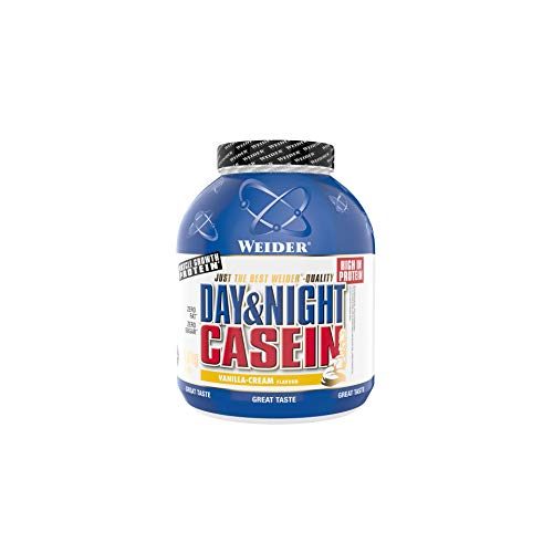 Casein Weider  Day & Night Proteinpulver, Vanille-Sahne, 1,8kg