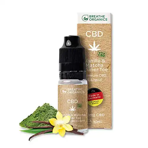 CBD-Öl Breathe Organics, active CBD Liquid Vanille & Matcha
