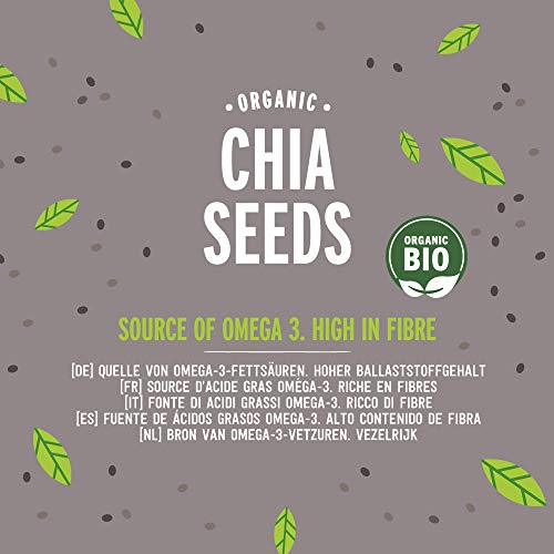 Chia-Samen Happy Belly Amazon-Marke: Bio, 4 x 350g