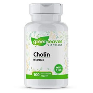 Cholin Greenleaves Vitamins, 100 vegetarische Kapseln Bitartrat