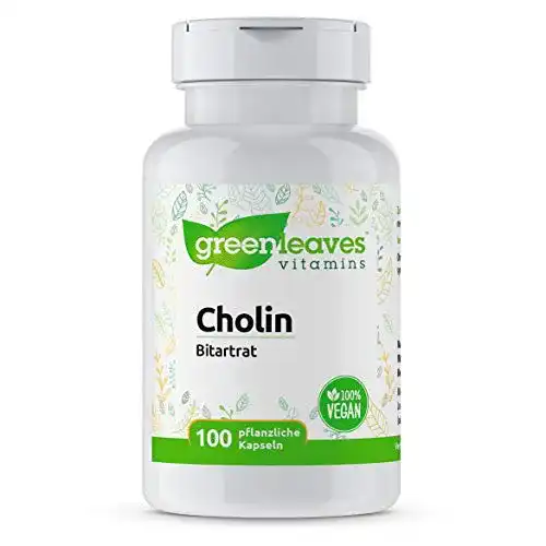 Cholin Greenleaves Vitamins, 100 vegetarische Kapseln Bitartrat