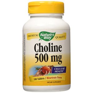 Cholin NATURE’S WAY, Bitartrat, 500mg, 100 Tabletten