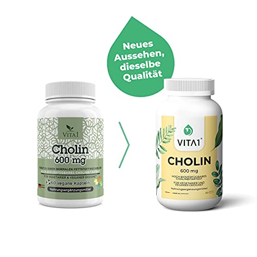 Cholin VITA 1 600 mg, 60 Kapseln (Monatspackung)