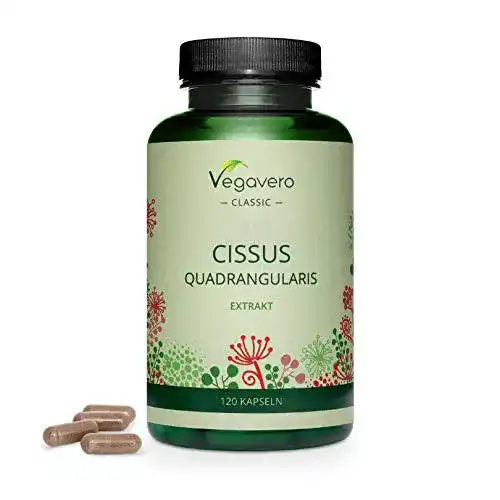 Cissus quadrangularis Vegavero ® | 40% KETOSTERONE | 120 Kaps.