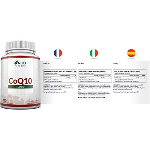 Coenzym Q10 Nu U Nutrition 100 mg, 120 Kapseln