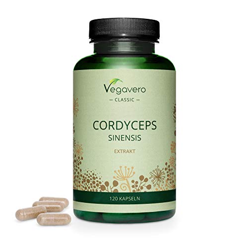 Cordyceps Vegavero Kapseln ® Sinensis CS-4, 10:1 Extrakt, 120 St.