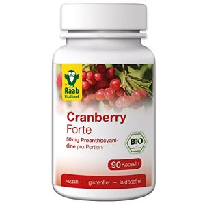Cranberry-Kapseln Raab Vitalfood Bio Cranberry Forte, 90 Kaps.