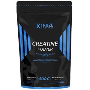 Creatin xtraze Monohydrat Pulver 500 g, Kreatin vegan, 100% rein
