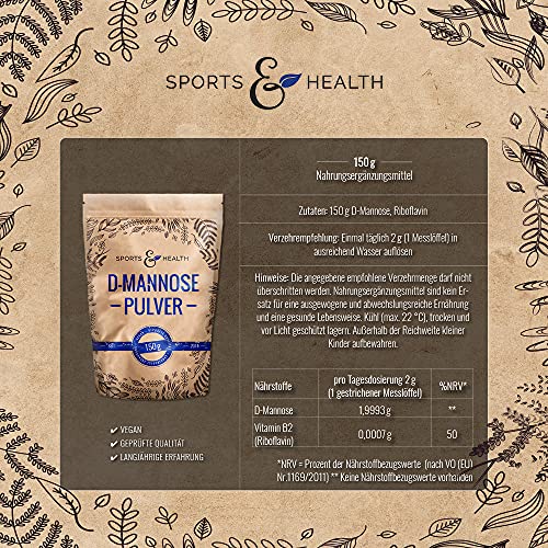 D-Mannose CDF Sports & Health Solutions Pulver, 150g Mannose