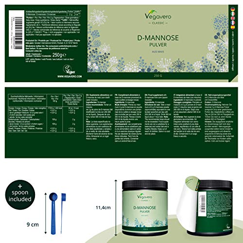 D-Mannose Vegavero Pulver 250g ® | Rein & Naturbelassen