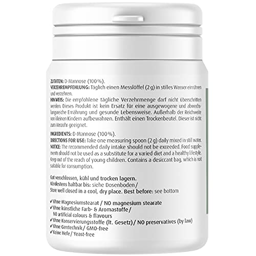 D-Mannose ZeinPharma Natural Pulver 100 g – Pulver aus Birke