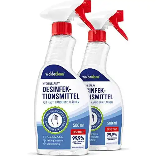 Desinfektionsspray WoldoClean Desinfektionsmittel 2x 500ml