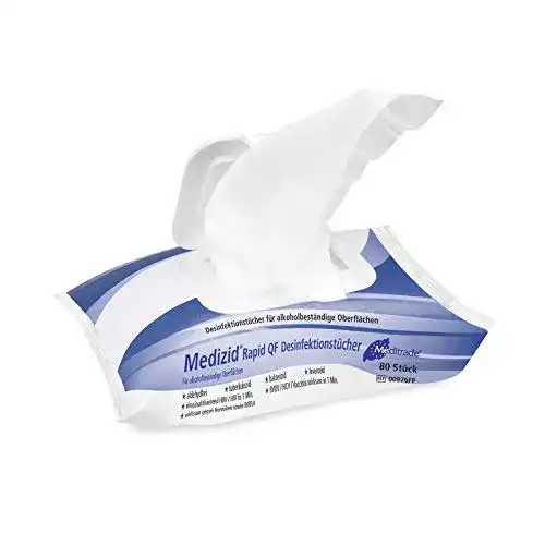 Desinfektionstücher Alerion Medizid Rapid+, 80 Tücher