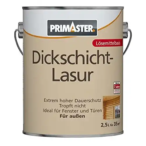 Die beste Dickschichtlasur Primaster SF1105 Holzlasur Holzfarbe Wandfarbe 2026 Test Bestseller Dickschichtlasur Primaster SF1105 Holzlasur Holzfarbe Wandfarbe