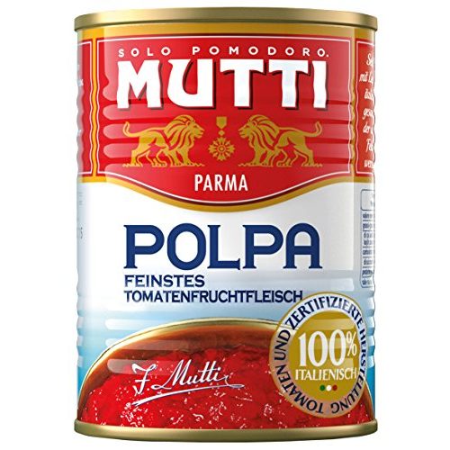 Die beste dosentomaten mutti polpa fine tomatenfruchtfleisch 6 x 400 g Bestsleller kaufen