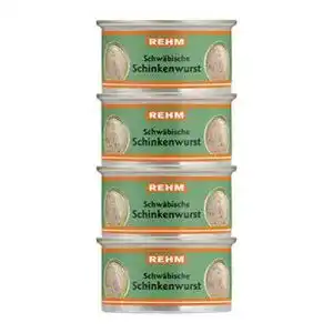 Dosenwurst Rehm Schwäbische Schinkenwurst – 4 x 125 g Dosen