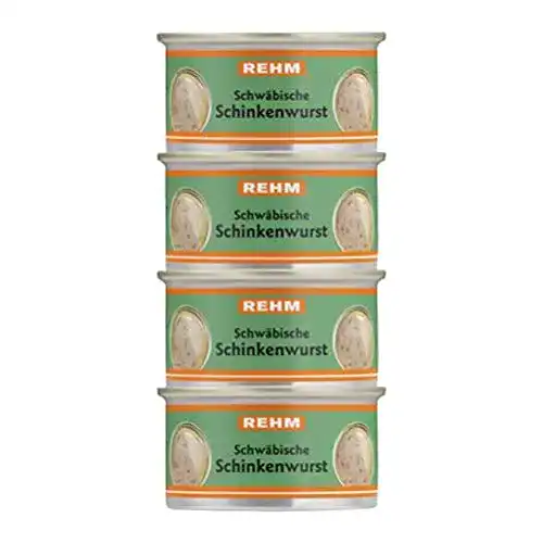 Dosenwurst Rehm Schwäbische Schinkenwurst – 4 x 125 g Dosen