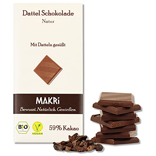 Die beste dunkle schokolade makri dattel schokolade natur 59 85g Bestsleller kaufen