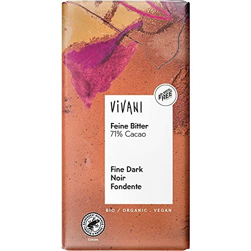 Die beste dunkle schokolade vivani bio feine bitter 71 cacao 2 x 100 gr Bestsleller kaufen