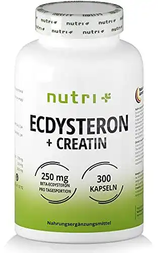 Ecdysteron Nutri + Creatin Kapseln hochdosiert, 300 Capsules