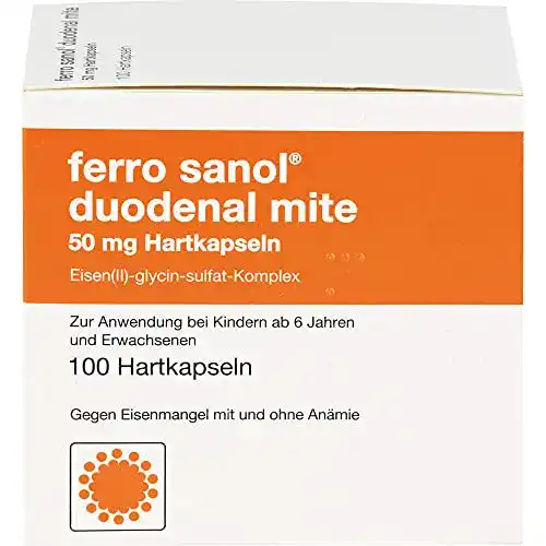 Eisentabletten Ferro sanol duodenal mite 50 mg Kapseln, 100 St.