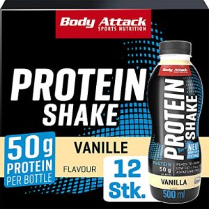 Eiweißdrink Body Attack Sports Nutrition, Vanilla (12 x 500ml)