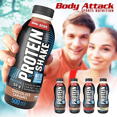 Eiweißdrink Body Attack Sports Nutrition, Vanilla (12 x 500ml)
