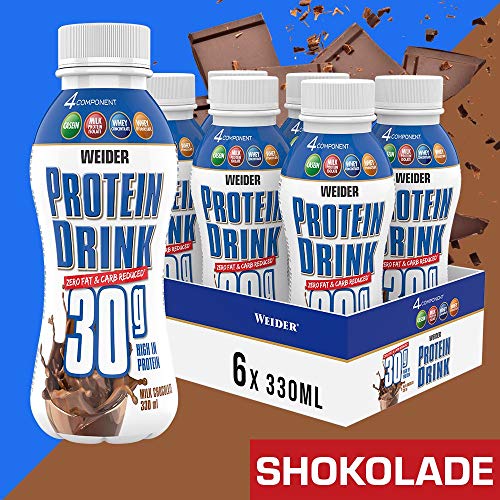 Eiweißdrink Weider Protein Low Carb, Schokolade, 6×330 ml
