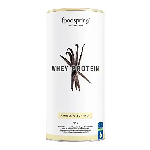 Eiweißpulver foodspring Whey Protein Pulver, 750g, Vanille