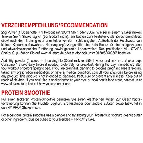Eiweißpulver (Vanille) All Stars Hy-Pro Protein, Vanille, 500 g