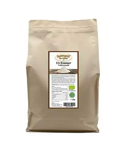 Emmermehl Saatengold Ur-Getreide Bio-Mehle Mehl Vollkorn, 5 kg