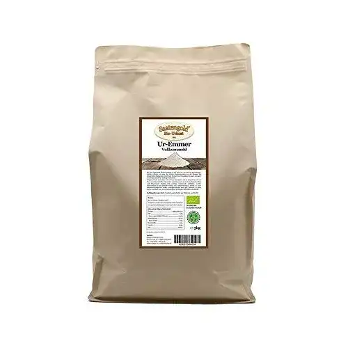Emmermehl Saatengold Ur-Getreide Bio-Mehle Mehl Vollkorn, 5 kg
