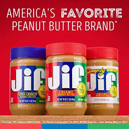 Erdnussbutter J.M.Smucker Jif Extra Crunchy Peanut Butter 454g