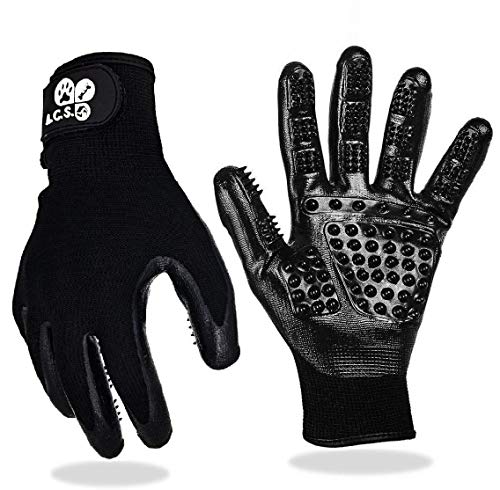 Die beste fellpflege handschuh a c s fellpflegehandschuh onesize black Bestsleller kaufen