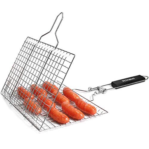 Fischbräter penobon Fisch-Grillkorb, faltbar, tragbar, Edelstahl