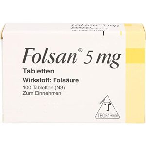 Folsäure Teofarma s.r.l. Folsan 5 mg Tabletten, 100 St. Tabletten