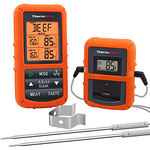 Die beste funk grillthermometer thermopro tp20 digital 2 temperaturfuehler Bestsleller kaufen