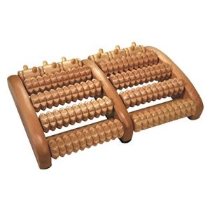 Fußmassageroller Croll & Denecke Fußroller aus Holz, 2 x 5 Rollen