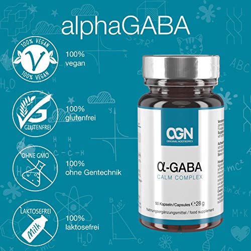 Gaba Original Nootropics ALPHA, 60 hochdosierte Tabletten