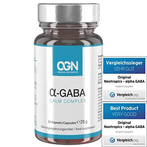 Gaba Original Nootropics ALPHA, 60 hochdosierte Tabletten