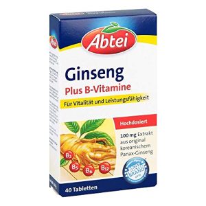 Gedächtnis-Tabletten Abtei Ginseng Plus B-Vitamine, 40 St.