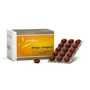Gedächtnis-Tabletten Prosan Ginkgo+Omega-3 Kapseln, 90 Stück
