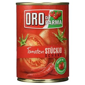Gehackte Tomaten Oro di Parma geschält stückig scharf, 400 g